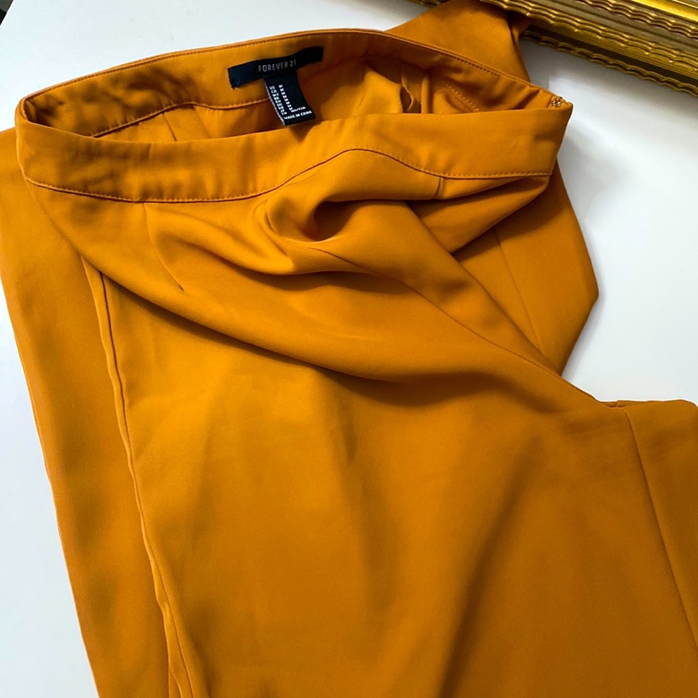 Wide Leg Copper/Bronze Trousers